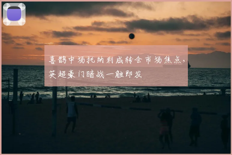 喜鹊中场托纳利成转会市场焦点，英超豪门暗战一触即发